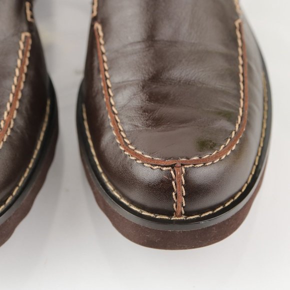 Franco Sarto Women's Nordy Loafer Slip On Shoe Size 9 Brown Leather Flats - Picture 3 of 12